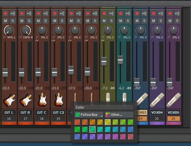 Mixdown preparation