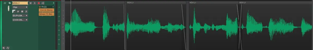 Mixdown preparation